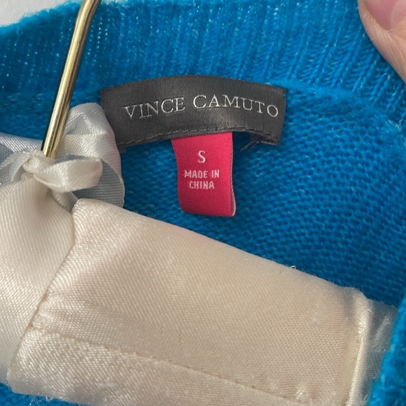 VINCE CAMUTO V Neck Sweater/Pull Over/ Turquoise/ long Sleeve - Picture 3 of 10